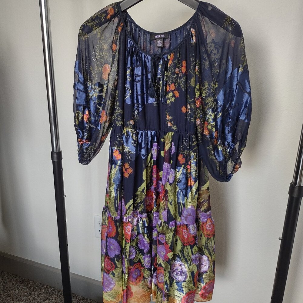 Anna Sui vintage silk dress